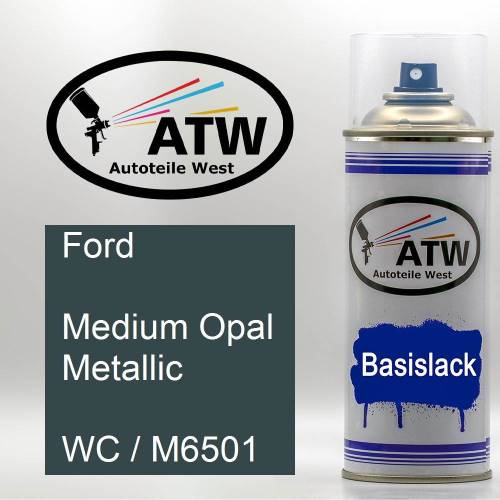 Ford, Medium Opal Metallic, WC / M6501: 400ml Sprühdose, von ATW Autoteile West.